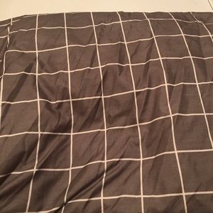 Room Essentials Grey and White Full Size Sheet Set